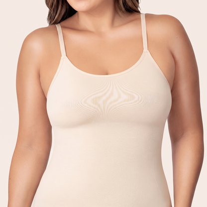 Sculpting Tank Top — beige
