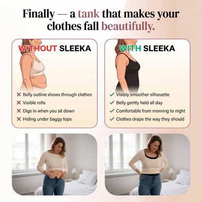 With vs without Sleeka comparison